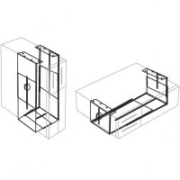 Workrite VE-CPUHV Vertical or Horizontal Fixed Mount CPU Holder