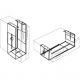 Workrite VE-CPUHV Vertical or Horizontal Fixed Mount CPU Holder