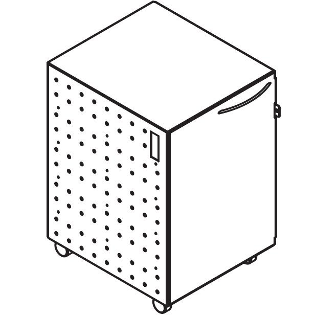 Workrite LBOT5-S-C or LBOT5-S-G Steel Door Lock Box