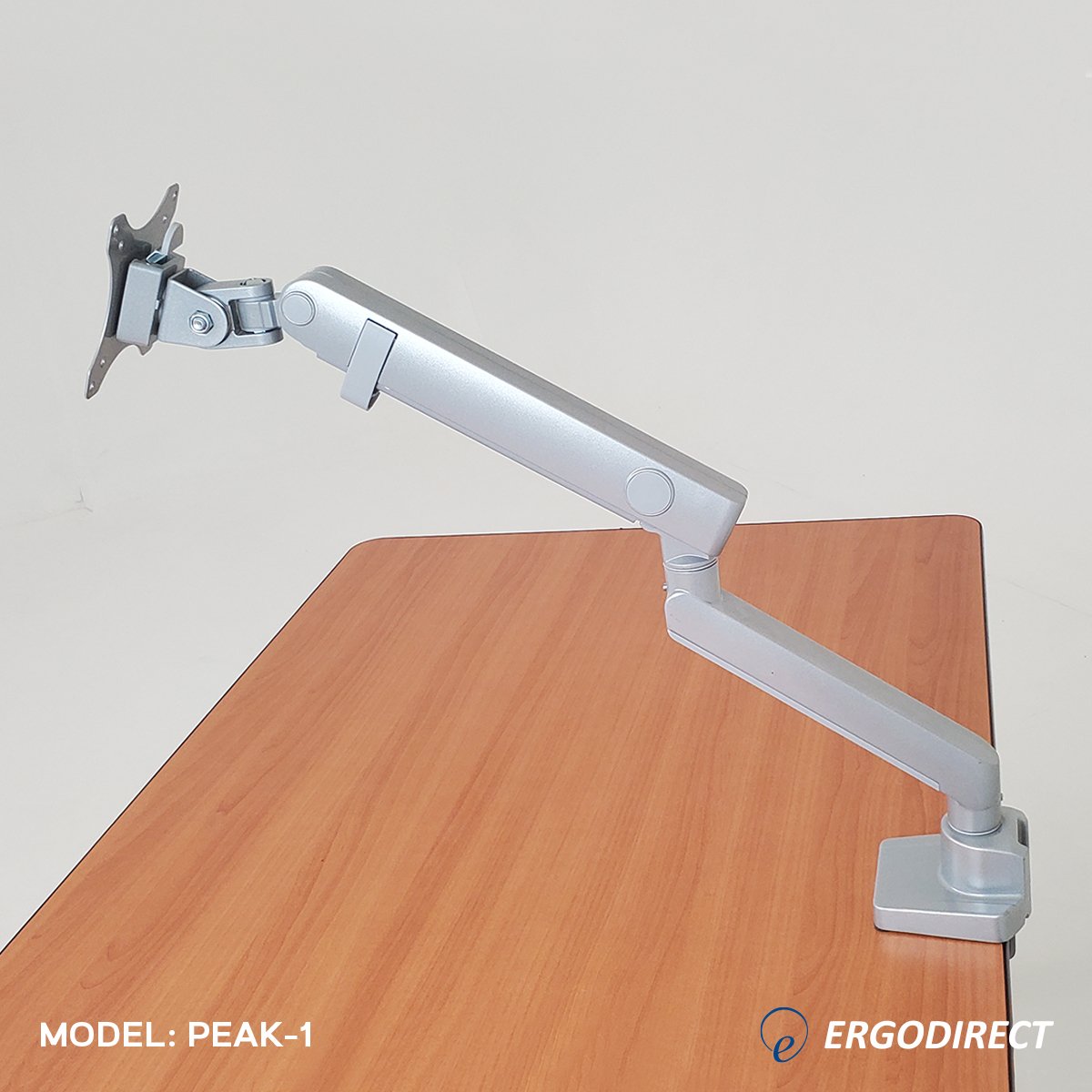 Peak-1 Monitor Arm Silver