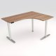 Workrite Sentinel Large Offset Corner 3-Stage, 2-Leg Electric Sit Stand Desk