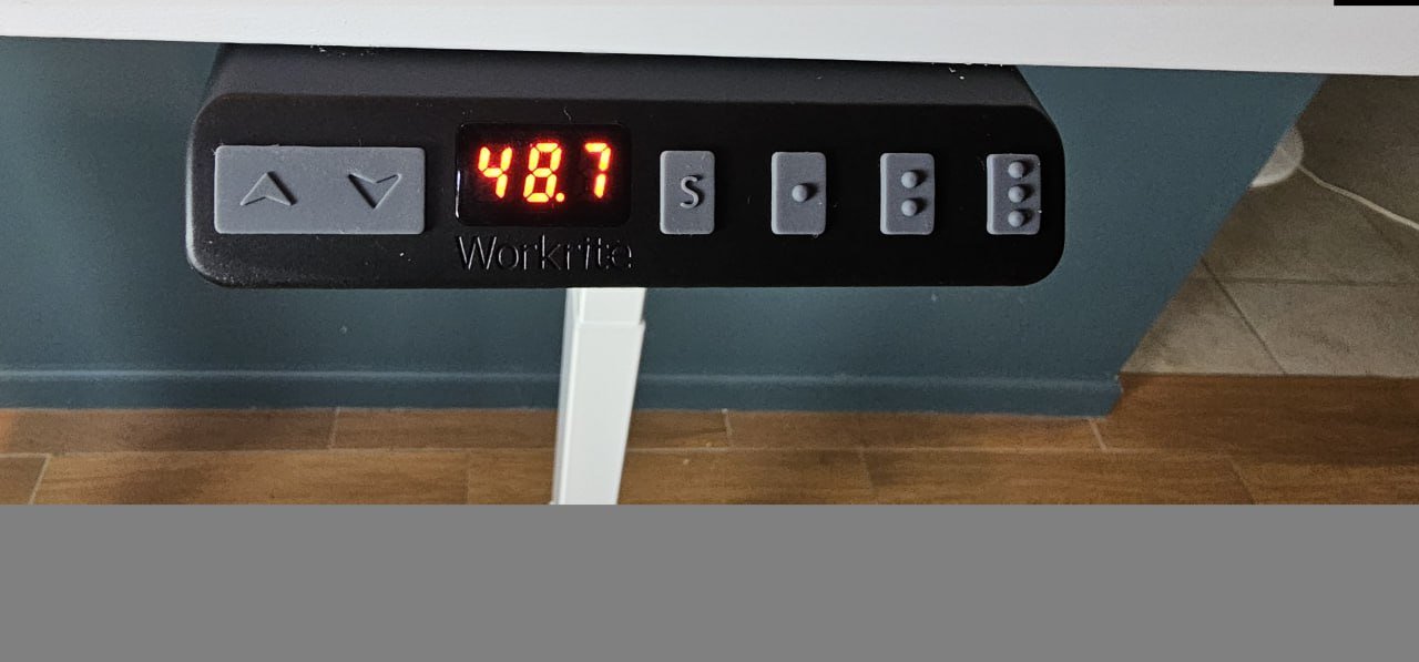 Workrite ASCENT4 EX Electric Rectangular 3-Stage, 2-Leg Workcenter