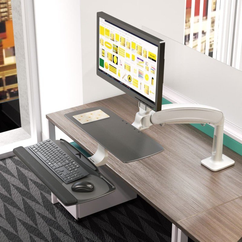 Workrite SOL2-STD-CCG-S Solace 2 Single Standing Desk Converter