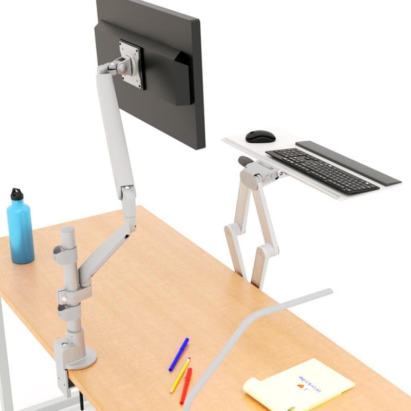 Workrite SOL-ST-SA Solace Stealth Single Monitor Standing Desk Converter