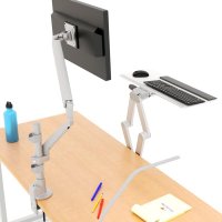 Workrite SOL-ST-SA Solace Stealth Single Monitor Standing Desk Converter