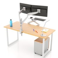 Workrite SOL-ST-DA Solace Stealth Dual Monitor Standing Desk Converter