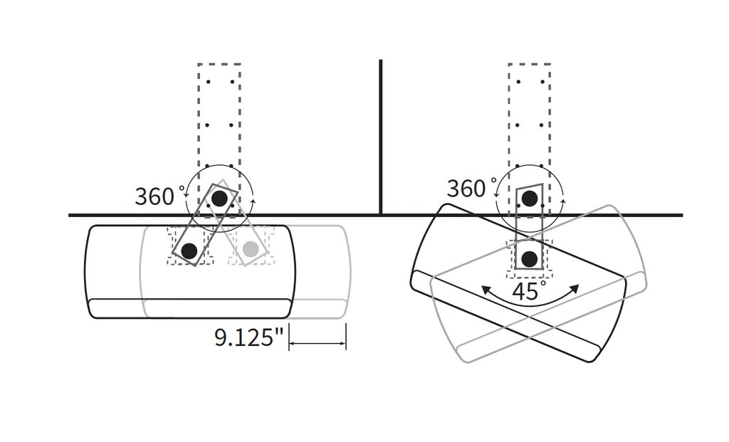 WorkRite 2179-SP Swivel Plate for Pinnacle Keyboard Arm