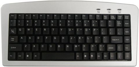 Adesso AKB-901 - 88 Key Mini Keyboard with USB and PS/2 Connection