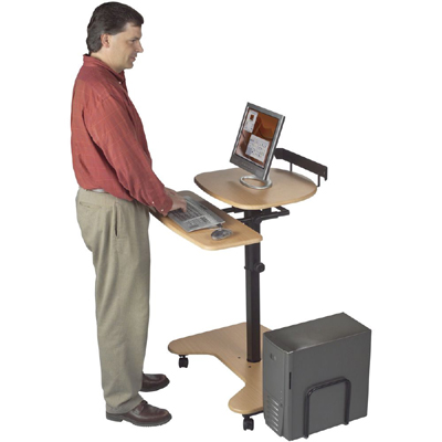 Balt 46572 Hi-Hi-Lo Pneumatic Adjustable Stand Up Workstation