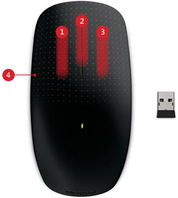 Microsoft 3KJ 00001 Comfortable Touch Mouse