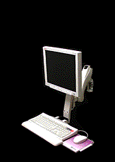 Animated Image for Ergotron 28-484-180 HD Combo Arm with Small CPU Holder Grey