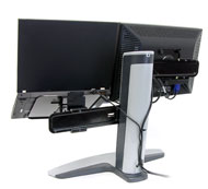 Back view of Ergotron 33-331-057 Neo-Flex Combo Lift Stand