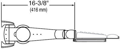 Diagram of 400 Series Keyboard Arm 45-006-099