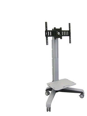 Animated image of Ergotron 24-191-057 Neo-Flex Mobile MediaCenter VHD Very Heavy Duty Grey
