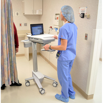 Ergotron SV41-41001 StyleView EMR Notebook Laptop Computer Cart, NonPowered