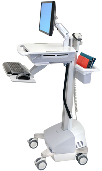 Ergotron SV42-42221 StyleView EMR Powered Cart with LCD Monitor Arm