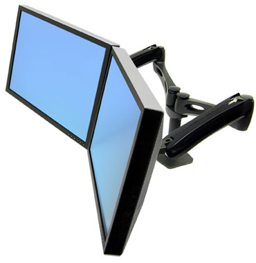 Ergotron 45-218-195 LX Dual Adjustable Side by Side Arm 45218195