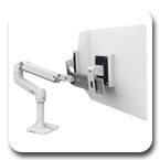 Ergotron 45-489-216 LX Desk Mount Dual Direct Arm (white)