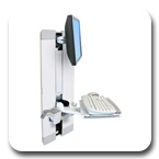Ergotron 60-609-216 Style View Vertical Lift for Patient Room