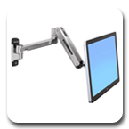 Ergotron 45-383-026 LX HD Sit-Stand Wall Mount LCD Arm