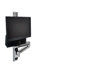 Animation of Ergotron 45-358-026 LX Sit-Stand Wall Mount System