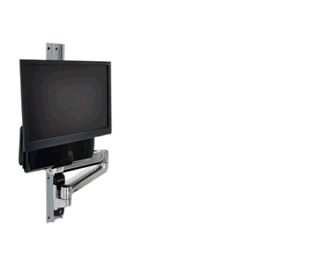 Animation of Ergotron 45-359-026 LX Sit-Stand Wall Mount System