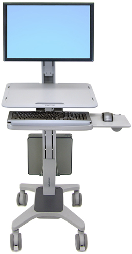 Ergotron 24-197-055 WorkFit C-Mod Mid-Sized LCD Display Sit-Stand Workstation