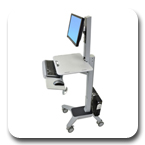 Ergotron 24-198-055 WorkFit-C, Single LD Sit-Stand Workstation