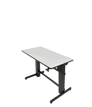 Animation of Ergotron 24-271-926 WorkFit-D, Sit-Stand Desk
