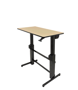 Animation of Ergotron 24-271-928 WorkFit-D, Sit-Stand Desk