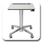 Ergotron 24-547-003 LearnFit Sit-Stand Student Desk - Shorter Worksurface Height