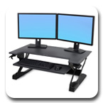 Ergotron 33-418-085 WorkFit-TL Sit-Stand Desktop Workstation, TAA
