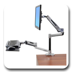 Ergotron 45-405-026 WorkFit-LX Sit-Stand Desk Mount System