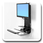 Ergotron 61-080-085 SV Sit-Stand Vertical Lift, Patient Room