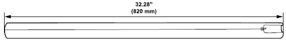 Technical Drawing for Ergotron 98-453 Vinyl Cord Cover Kit