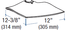 Technical Drawing for Ergotron 33-262-200 DS100 Free Standing Base