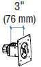 Technical Drawing for Ergotron 47-100-009 DS100 Sliding Display Bracket