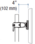 Technical Drawing for Ergotron 47-058-200 DS100 Clamping Single Pivot