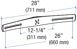 Technical Drawing for Ergotron 60-409-200 DS100 28