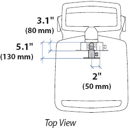 Technical Drawing for Ergotron 97-631 StyleView T-Nut Kit