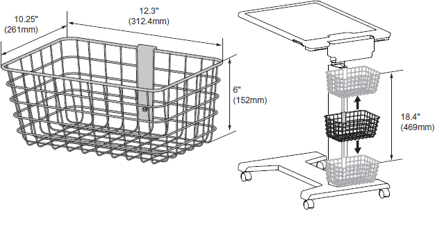 small wire basket