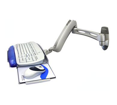 Ergotron 45-186-194 LX Wall Mount Keyboard Arm Silver