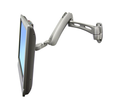 Ergotron 45-180-194 LX Wall Mount LCD Arm Silver