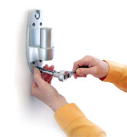 Ergotron 45-194-194 Neo Flex HD Wall Mount Swing Arm Installation Image