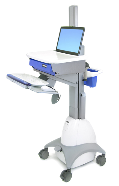 Ergotron SV21-91008 StyleView Notebook Cart with Autolock Drawer, Non-powered