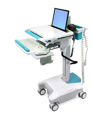 Ergotron SV32-32002 StyleView Notebook Cart, 40 Ah Powered