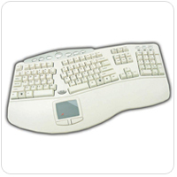 Adesso PCK-308W Ergonomic Keyboard with Built-In Touchpad and Hot Keys DISCONTINUED replaced by PCK-308B