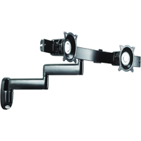 Chief KWD220B or KWD220S Dual Arm Wall Mount, Dual Monitor
