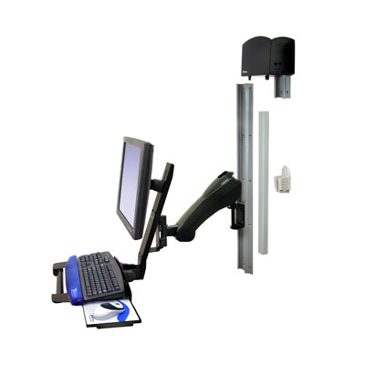 Ergotron 28-483-200 HD Combo Arm with Medium CPU Holder 28483200 DISCONTINUED