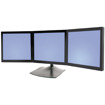 Ergotron 33-323-200 DS100 Triple-Monitor Desk Stand